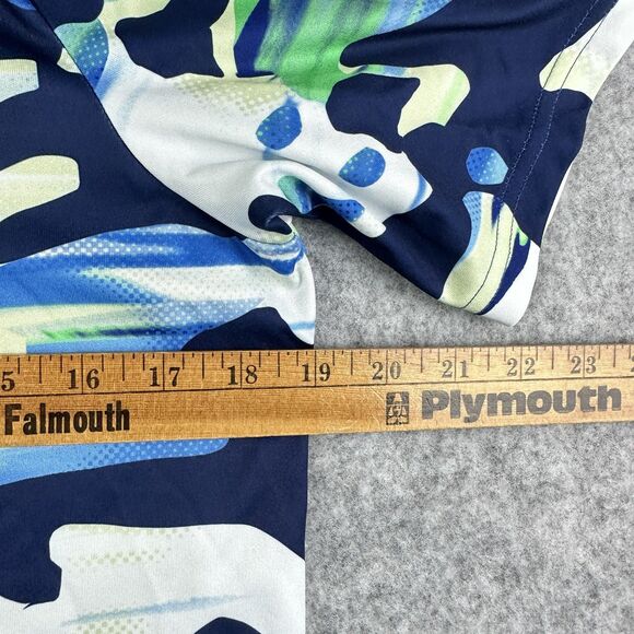 Under Armour UA Tech Camo Shirt Youth XL Blue Loose Fit Performance Big Logo* - Picture 11 of 15